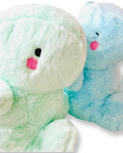 Yabu Fluffy Dino Blue knuffel 27 cm - Kenji - CuteStuff.nl