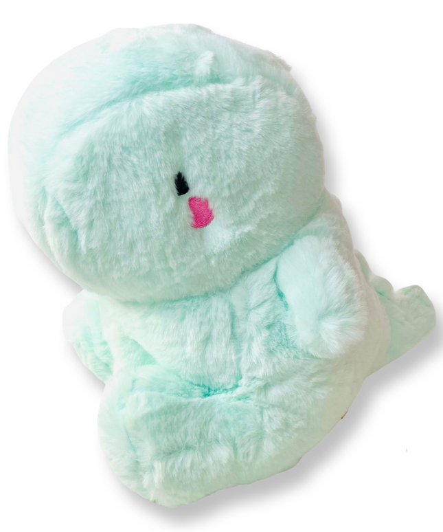 Yabu Fluffy Dino Green knuffel 27 cm - Kenji - CuteStuff.nl