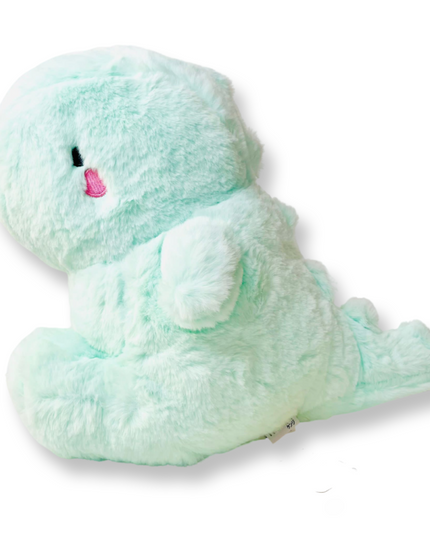 Yabu Fluffy Dino Green knuffel 27 cm - Kenji - CuteStuff.nl