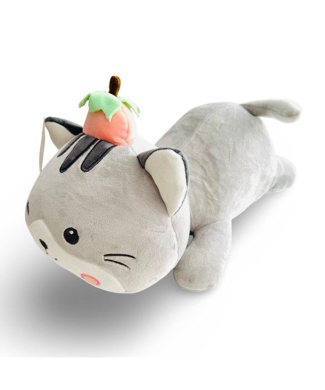 Yabu Strawberry Cat knuffel 38 cm - Kenji - CuteStuff.nl