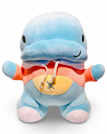 Yabu rex knuffel blauw 30 cm - Kenji - CuteStuff.nl
