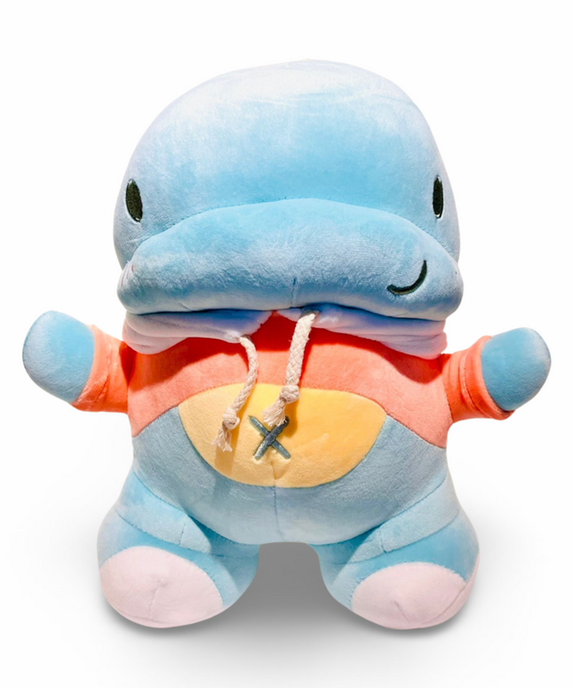 Yabu rex knuffel blauw 30 cm - Kenji - CuteStuff.nl