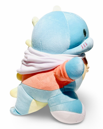 Yabu rex knuffel blauw 30 cm - Kenji - CuteStuff.nl