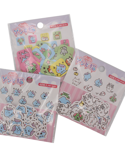 Zombie Cat Seal Stickers - Versie 3 - CuteStuff.nl
