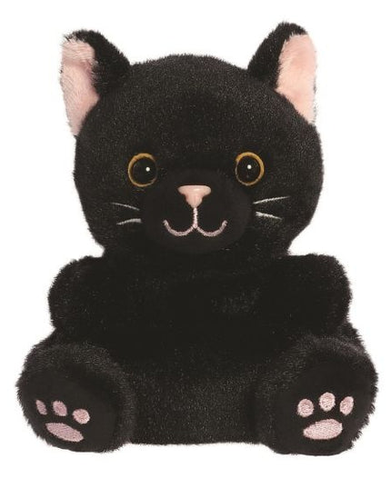 Zwarte kat knuffeltje 13 cm - Palm Pals - CuteStuff.nl