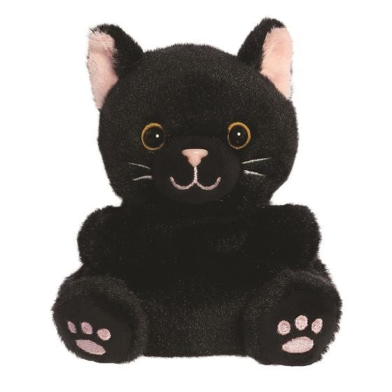 Zwarte kat knuffeltje 13 cm - Palm Pals - CuteStuff.nl