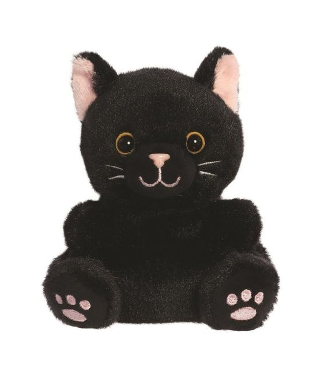 Zwarte kat knuffeltje 13 cm - Palm Pals - CuteStuff.nl