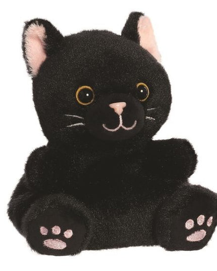 Zwarte kat knuffeltje 13 cm - Palm Pals - CuteStuff.nl