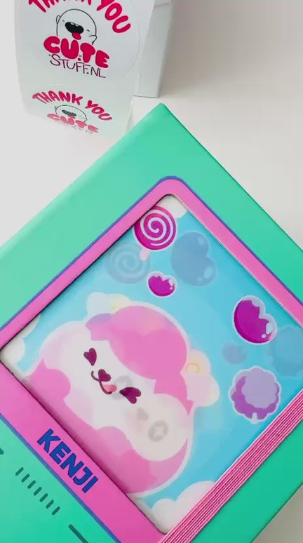 Notebook Hardcover A5 Retro Sheep Flossy - Kenji