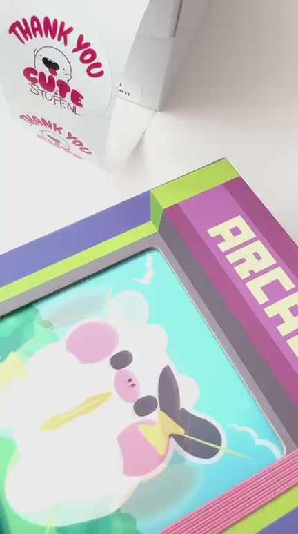 Notebook Hardcover A5 Retro Cow Angus - Kenji